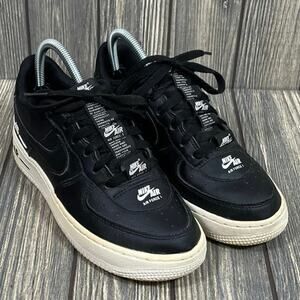 Nike Air Force 1 Youth Black Sneaker Sz 5Y Athletic Shoe CJ4092-001 Unisex AF1‎
